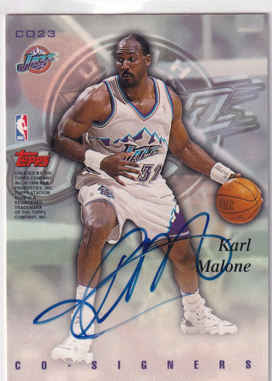  1997-98 Stadium Club Co-Signers #CO23 Keith Van Horn/Karl Malone