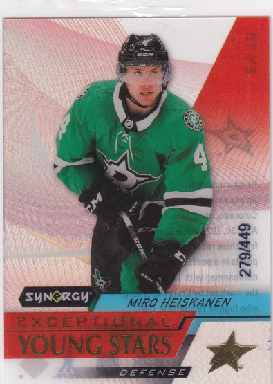  2020-21 Synergy Exceptional Young Stars #EY18 Miro Heiskanen /449