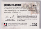  2011-12 ITG Captain-C Autographs Gold #AZC Zdeno Chara /10