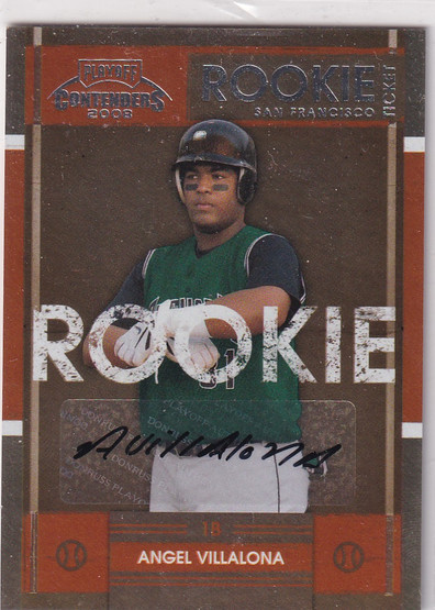  2008 Playoff Contenders #57 Angel Villalona AU
