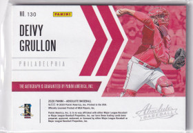  2020 Absolute Light Blue #130 Deivy Grullon AU/50