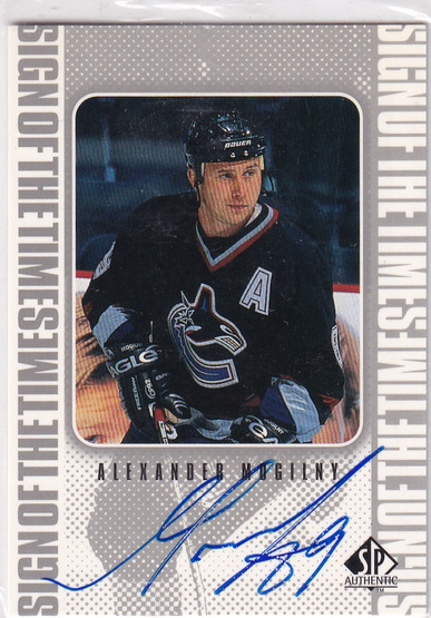  1998-99 SP Authentic Sign of the Times #AM Alexander Mogilny