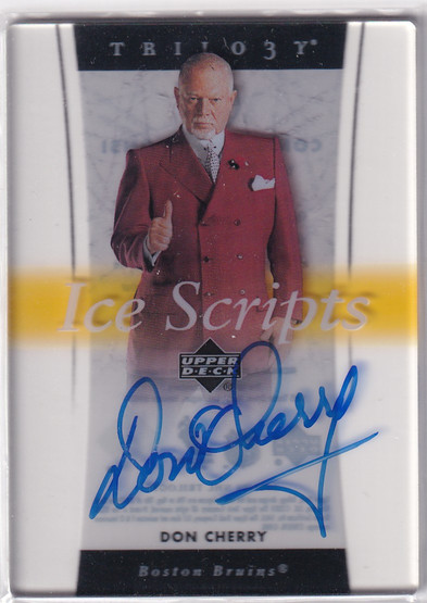  2005-06 Upper Deck Trilogy Ice Scripts #ISDC Don Cherry