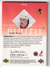 2003-04 SP Authentic Signed Patches Future Watch #TR Tuomo Ruutu /100 RC 2