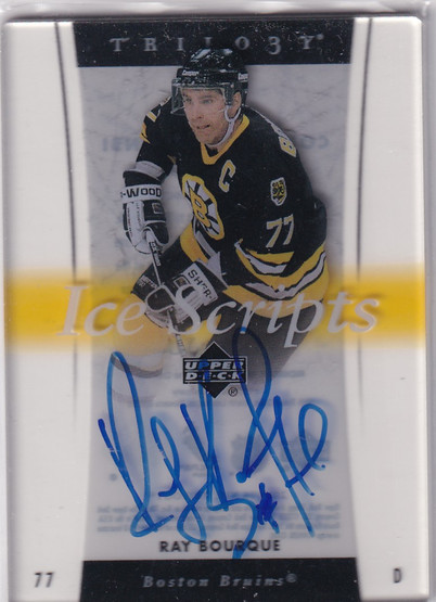  2005-06 Upper Deck Trilogy Ice Scripts #ISRB Ray Bourque
