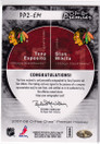  2007-08 OPC Premier Autographs Duos #PP2EM Tony Esposito/Stan Mikita /75