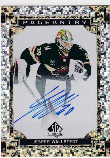  2024-25 SP Authentic Pageantry Autographs #P82 Jesper Wallstedt RC