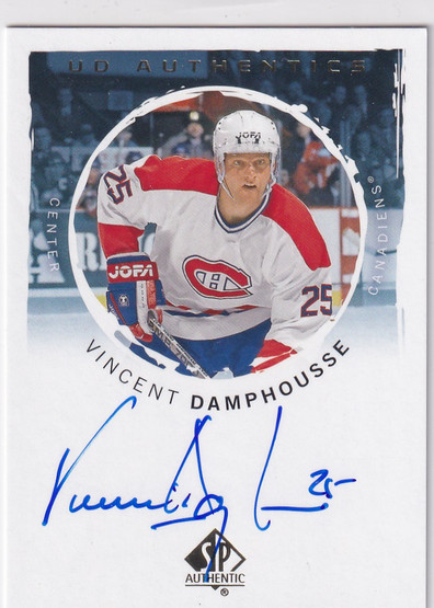  2024-25 SP Authentic UD Authentics Autographs #UDAVD Vincent Damphousse SP