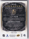  2017-18 The Cup Signature Renditions #SRAT Alex Tuch E