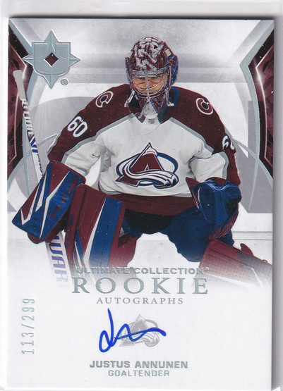 2021-22 Ultimate Collection #180 Justus Annunen AU/299 RC