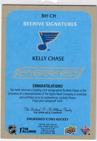  2024-25 Upper Deck Engrained Icons Beehive Portrait Signatures #BHCH Kelly Chase