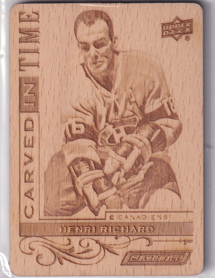  2024-25 Upper Deck Engrained Icons Carved in Time #CTHR Henri Richard
