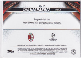 2023-24 Topps Chrome UEFA Theo Hernandez Auto
