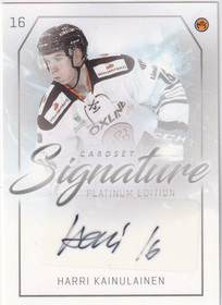 2018-19 Cardset Signature Harri Kainulainen /125