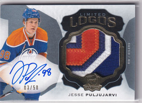  2016-17 The Cup Limited Logos Autographs #LLJP Jesse Puljujarvi/50