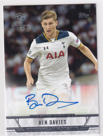 2017 Topps UEFA Showcase auto Ben Davies 