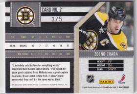  2010-11 Limited Captains Courageous #2 Zdeno Chara /5