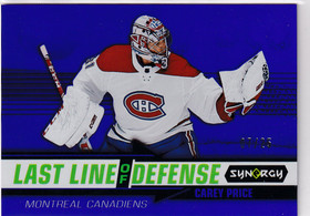  2018-19 Synergy Last Line Of Defense Purple #LD1 Carey Price /25