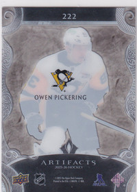  2024-25 Artifacts Clear Cut #222 Owen Pickering