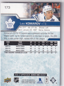  2016-17 Upper Deck #173 Leo Komarov 1/1