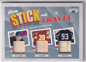  2021-22 Leaf Lumber Have Stick Will Travel Pewter #HSDG1 Doug Gilmour /7