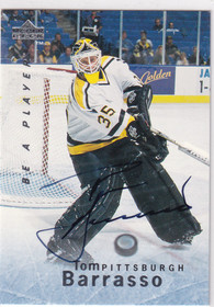 1995-96 Be A Player Autographs #S124 Tom Barrasso