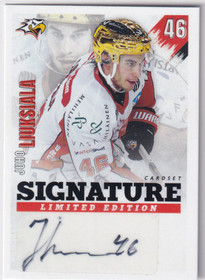 2020-21 Cardset Signature Limited Edition Juho Liuksiala /25