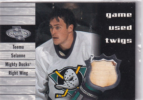 2001/02 UPPER DECK GAME USED TWIGS Teemu Selanne
