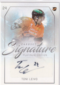 2018-19 Cardset Signature Toni Leivo /125
