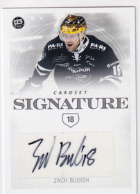 2019-20 Cardset Signature Zach Budish /125
