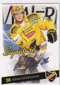 2009-10  Cardset Signature  Adam Andersson /125