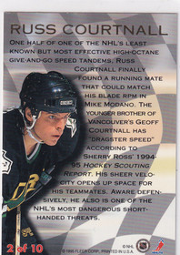  1994-95 Ultra Speed Merchants #2 Russ Courtnall