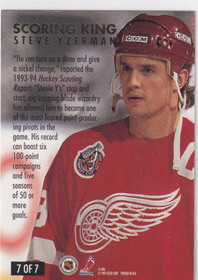  1994-95 Ultra Scoring Kings #7 Steve Yzerman