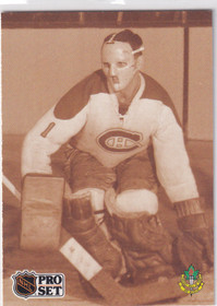  1991-92 Pro Set #341 Jacques Plante