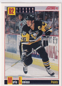  1992-93 Score #413 Mario Lemieux SL