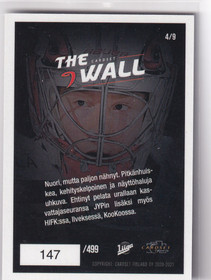 2020-21 Cardset The Wall Markus Ruusu /499