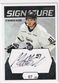 2021-22 Cardset Signature Markus Nurmi /125