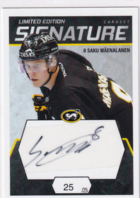 2021-22 Cardset Signature Saku Mäenalanen /25