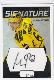 2021-22 Cardset Signature Miika Pitkänen /125