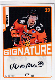 2019-20 Cardset Signature Anssi Löfman /125