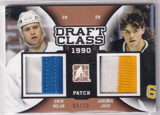  2014-15 ITG Draft Prospects Draft Class Dual Patches Bronze #DC23 Owen Nolan/Jaromir Jagr /10