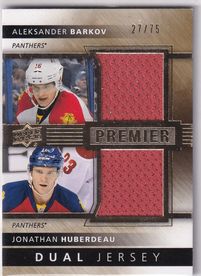  2014-15 Upper Deck Premier Duals #PQ2HB Aleksander Barkov/Jonathan Huberdeau /75