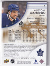  2023-24 SP Authentic Limited Patch Autographs #4 Auston Matthews/10