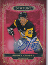  2022-23 Upper Deck Stature Autographs Red #55 Sidney Crosby/25