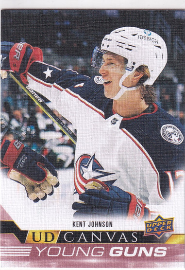  2022-23 Upper Deck UD Canvas #C91 Kent Johnson YG