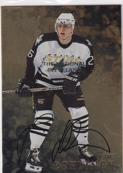  1998-99 Be A Player Autographs Gold #44 Jere Lehtinen The National Cleveland
