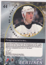  1998-99 Be A Player Autographs Gold #44 Jere Lehtinen The National Cleveland