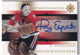  2005-06 Ultimate Collection Ultimate Signatures #USTE Tony Esposito