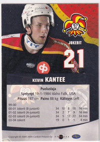 2004-05 Cardset Signature Kevin Kantee 