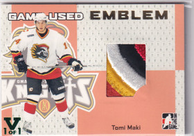  2006-07 ITG Heroes and Prospects Emblems Gold #GUE11 Tomi Maki 1/1